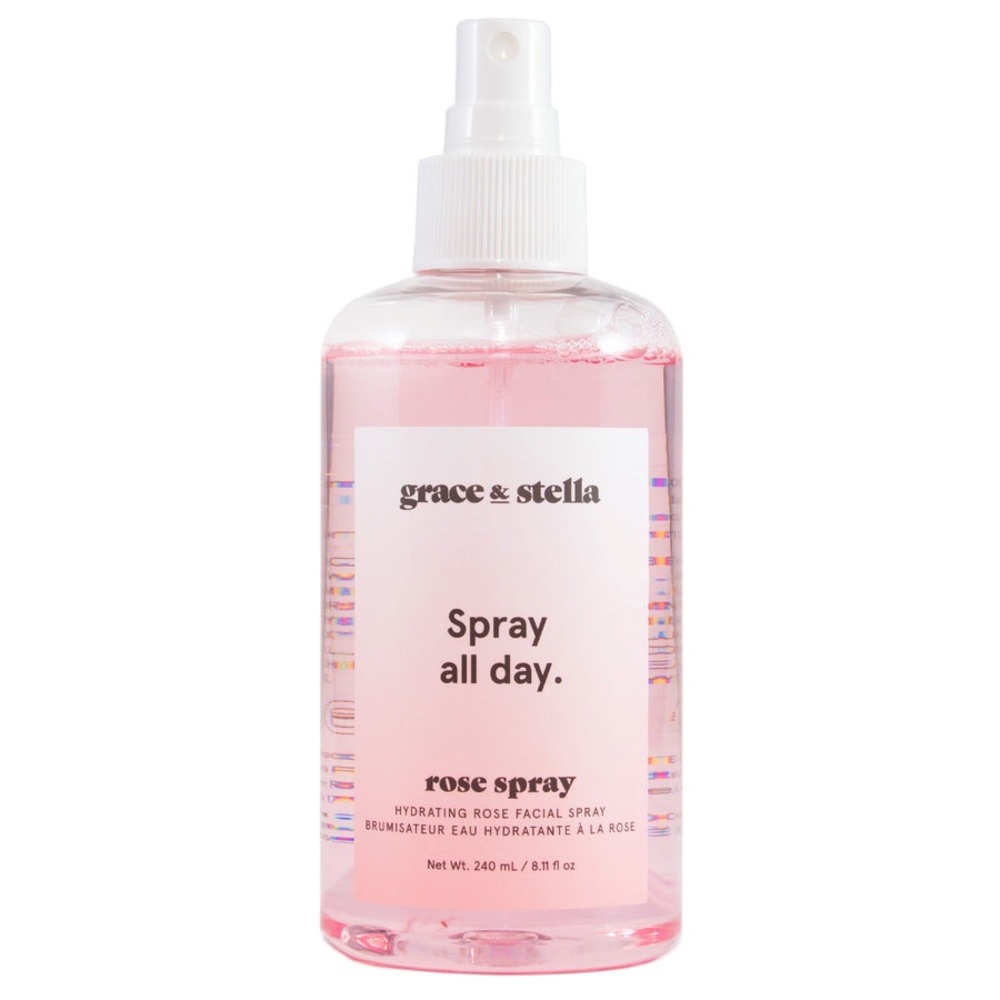 NEW Grace & Stella Spray All Day hydrating rose facial spray 8.11 fl oz (240 ml)